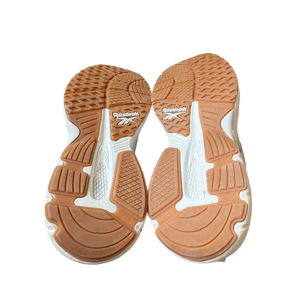 Reebok Chaos Running Shoes Natural Tan Suede Mesh Sneakers Womens 10 NWT